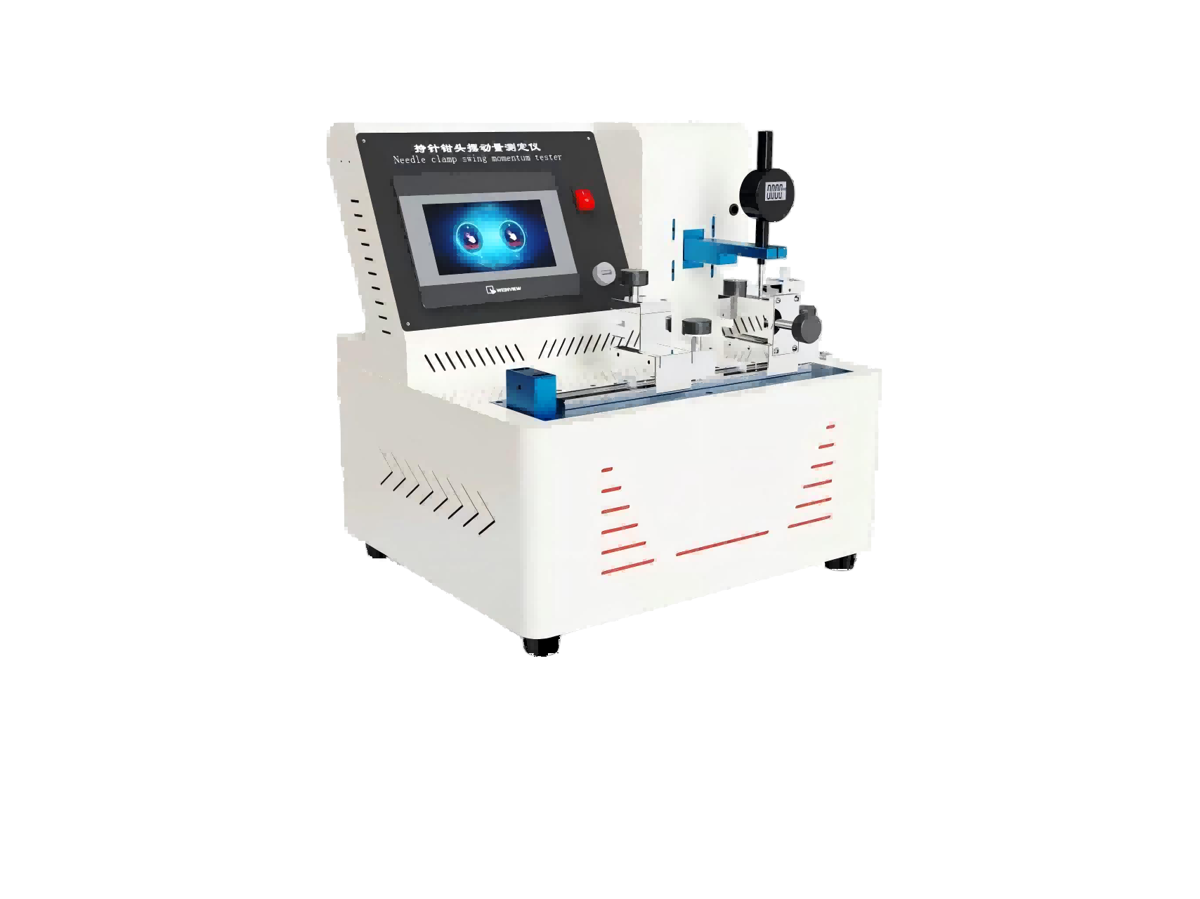 持针钳钳头端摆动量测试仪